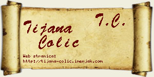 Tijana Čolić vizit kartica
